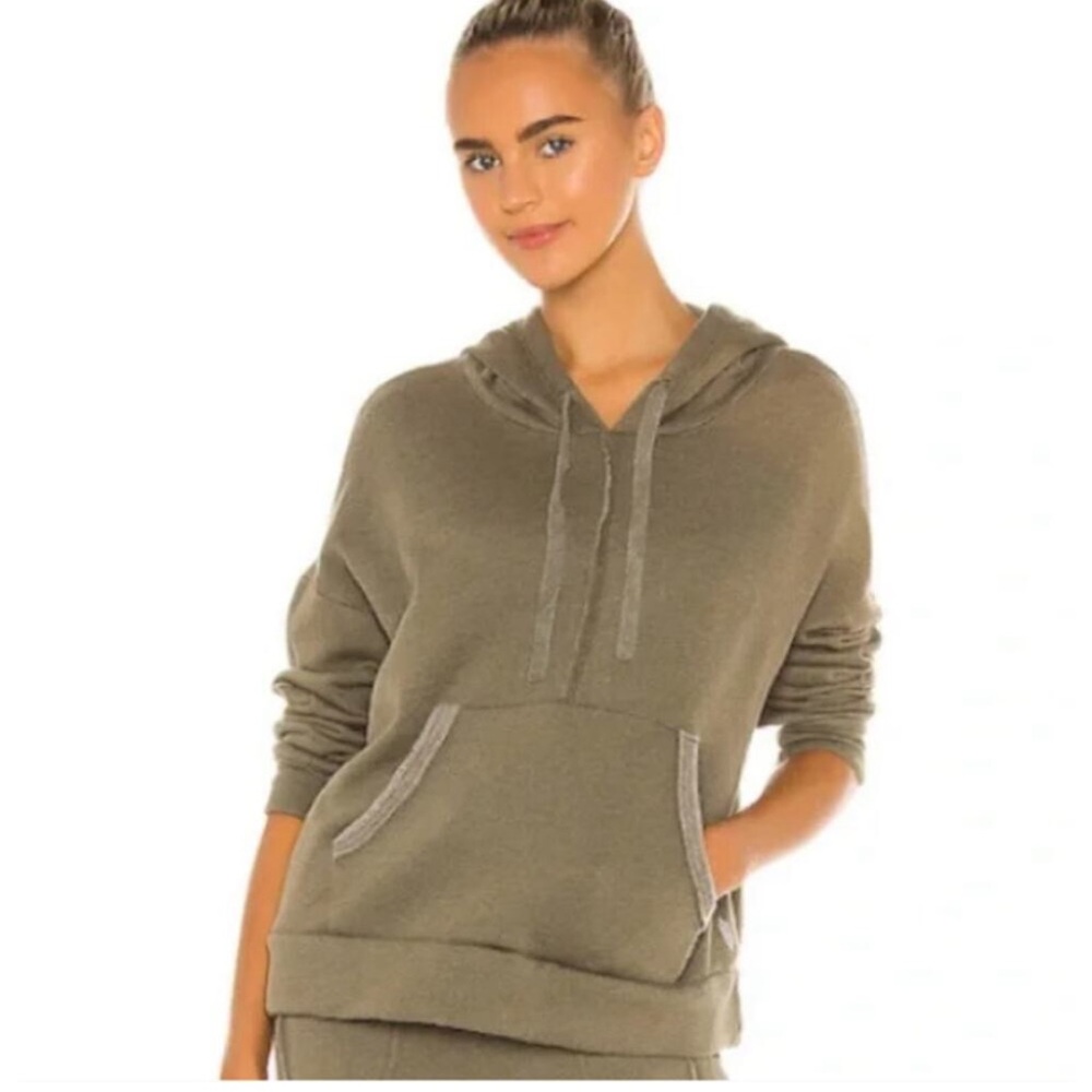 Free People fp movement sage green hoodie pocket - Picture 3 of 5